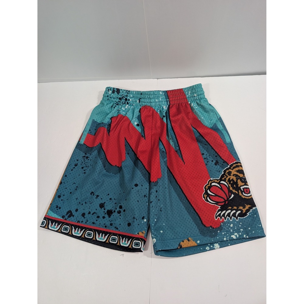 Mitchell & Ness Memphis Grizzlies Graphic Mesh Basketball Shorts Teal Men Size M